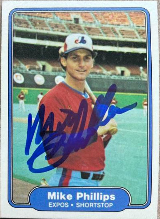 Mike Phillips Autographed 1982 Fleer #201