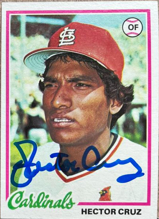 Hector Cruz Autographed 1978 Topps #257