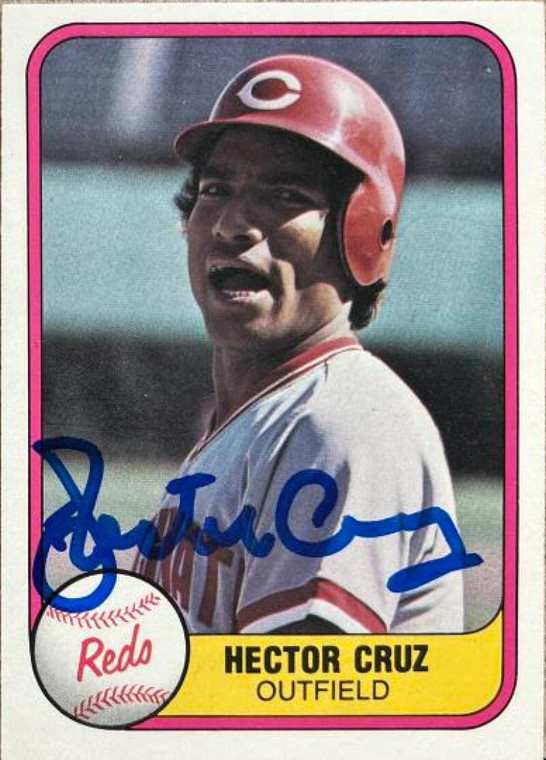 Hector Cruz Autographed 1981 Fleer #206