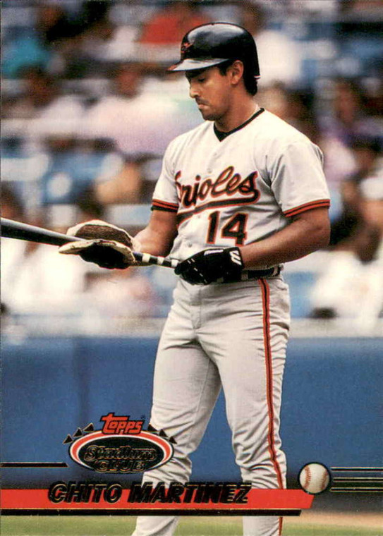 1993 Stadium Club #362 Chito Martinez VG Baltimore Orioles 