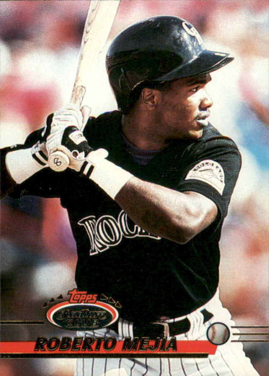 1993 Stadium Club #406 Roberto Mejia VG RC Rookie Colorado Rockies 