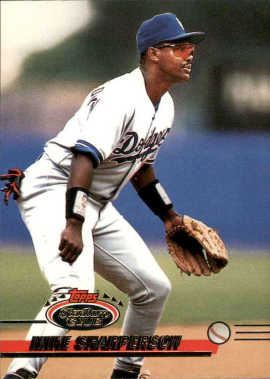 1993 Stadium Club #307 Mike Sharperson VG Los Angeles Dodgers 