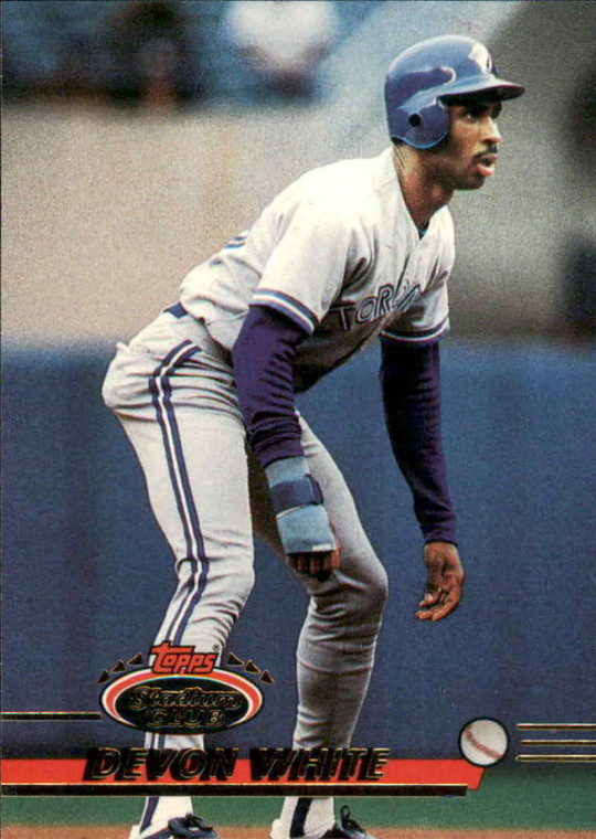 1993 Stadium Club #485 Devon White VG Toronto Blue Jays 