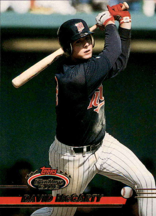 1993 Stadium Club #569 David McCarty VG Minnesota Twins 