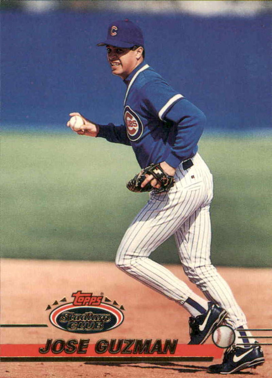 1993 Stadium Club #648 Jose Guzman VG Chicago Cubs 
