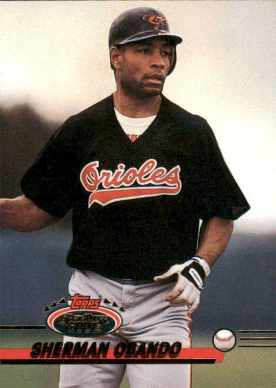 1993 Stadium Club #715 Sherman Obando VG RC Rookie Baltimore Orioles 