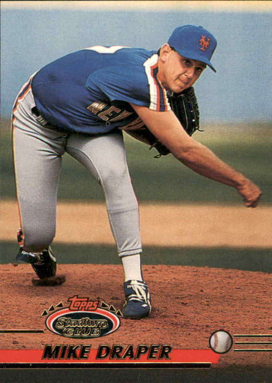 1993 Stadium Club #732 Mike Draper VG New York Mets 
