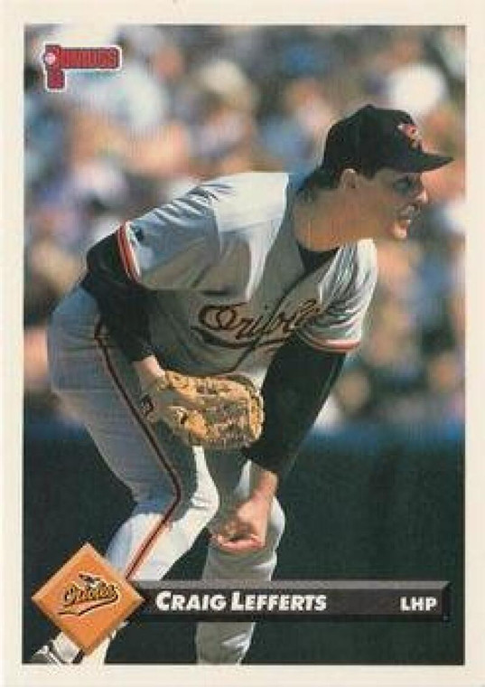 1993 Donruss #1 Craig Lefferts VG Baltimore Orioles 