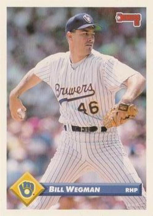 1993 Donruss #17 Bill Wegman VG Milwaukee Brewers 