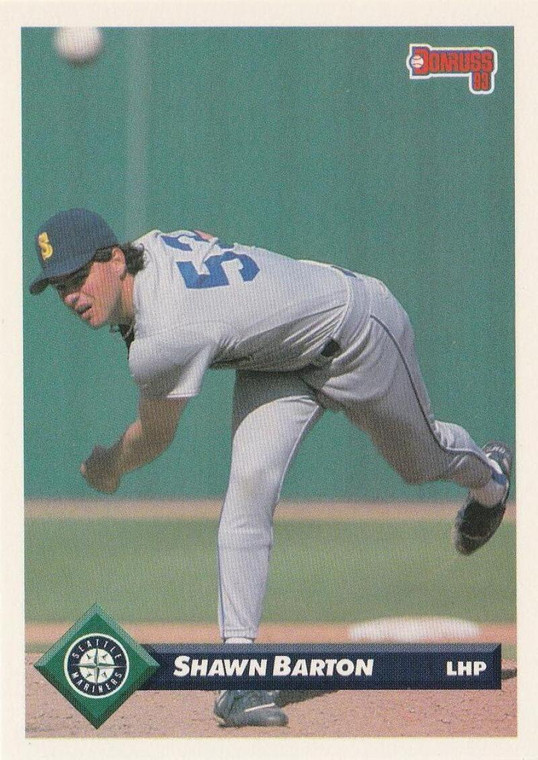 1993 Donruss #53 Shawn Barton VG RC Rookie Seattle Mariners 