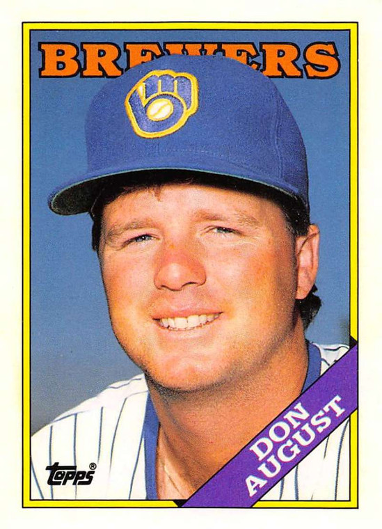 1988 Topps Traded #7T Don August NM-MT Milwaukee Brewers 