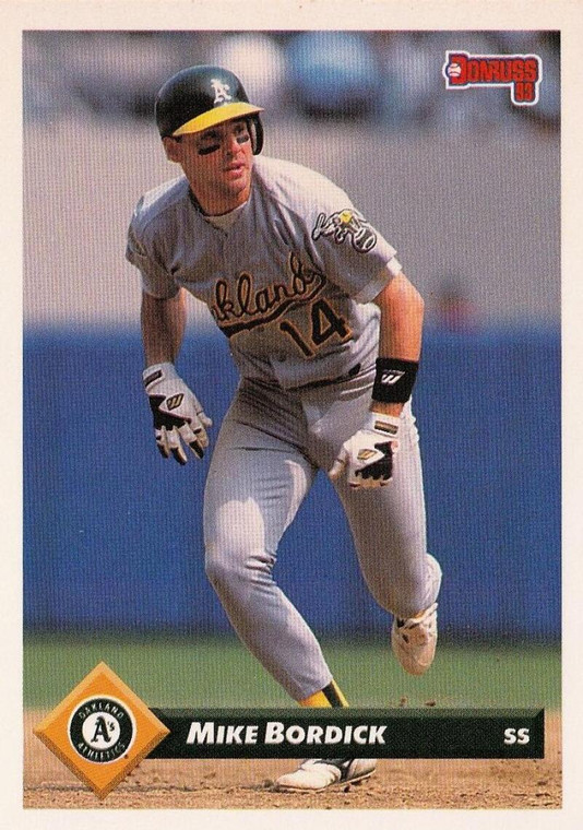 1993 Donruss #83 Mike Bordick VG Oakland Athletics 