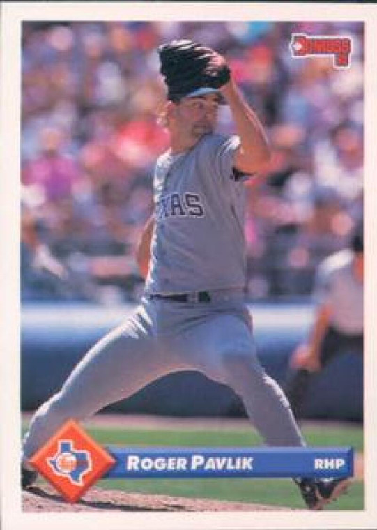 1993 Donruss #113 Roger Pavlik VG Texas Rangers 