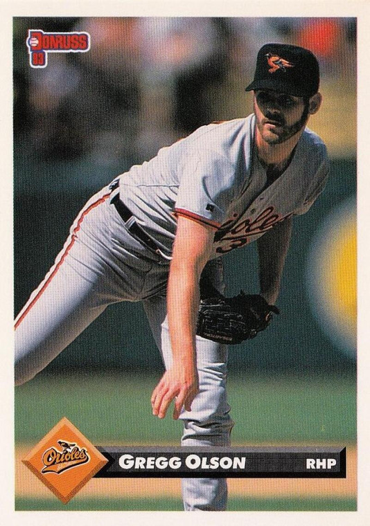 1993 Donruss #117 Gregg Olson VG Baltimore Orioles 