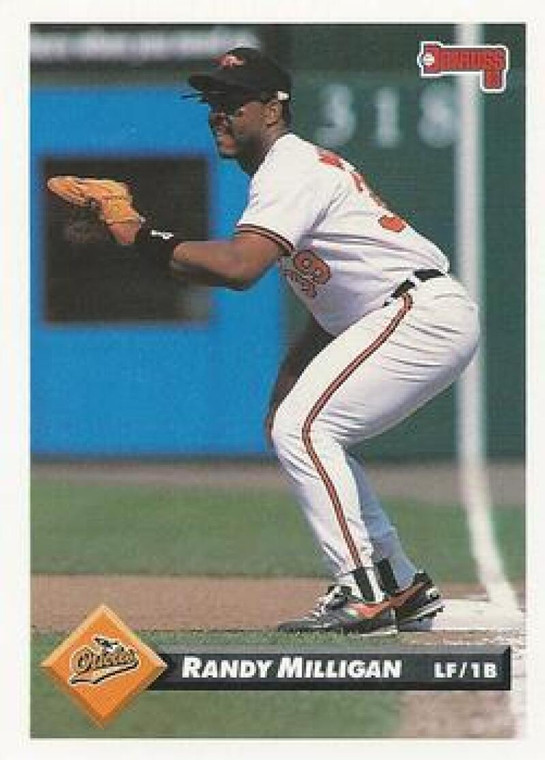 1993 Donruss #191 Randy Milligan VG Baltimore Orioles 