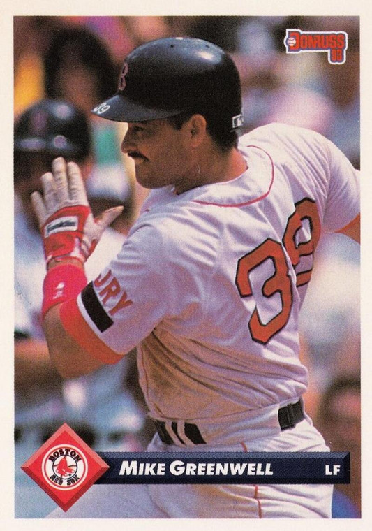 1993 Donruss #223 Mike Greenwell VG Boston Red Sox 