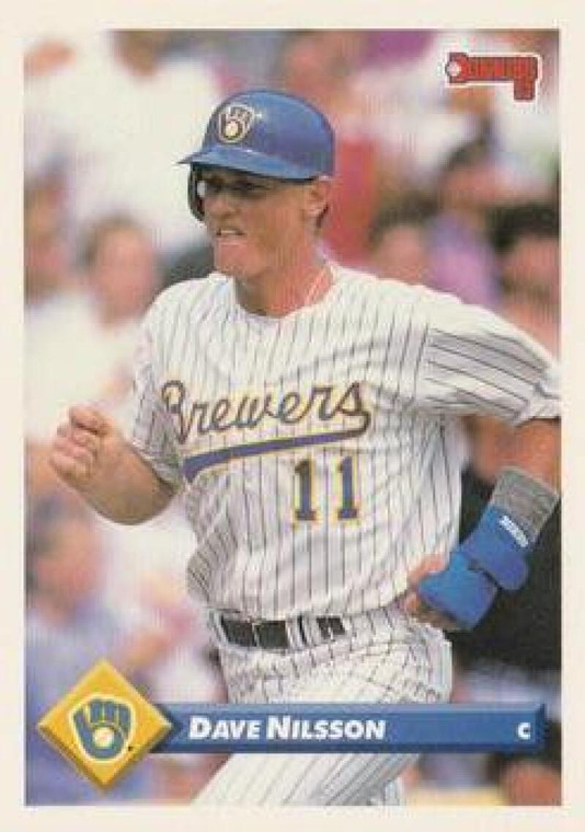 1993 Donruss #235 Dave Nilsson VG Milwaukee Brewers 