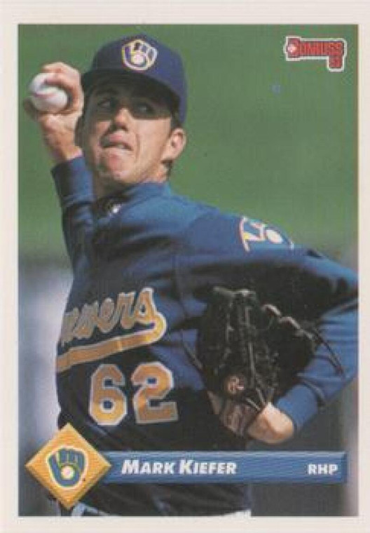 1993 Donruss #263 Mark Kiefer VG Milwaukee Brewers 