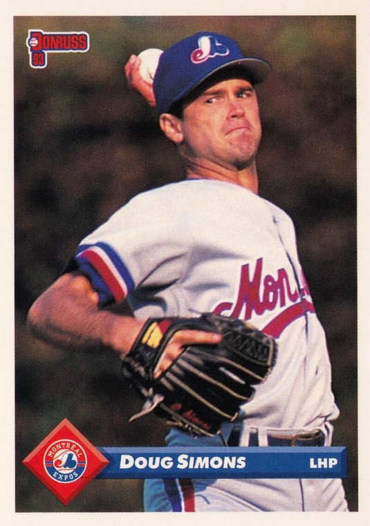 1993 Donruss #276 Doug Simons VG Montreal Expos 