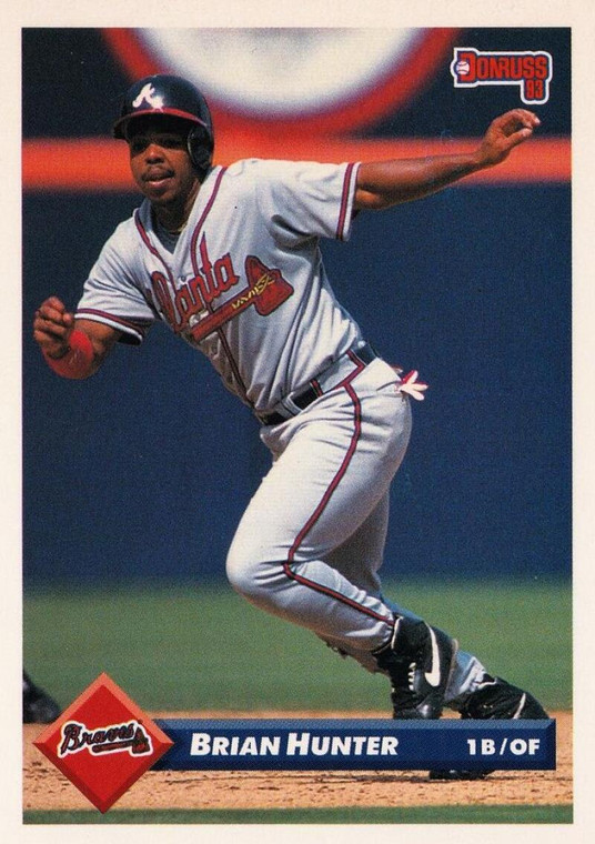 1993 Donruss #290 Brian Hunter VG Atlanta Braves 