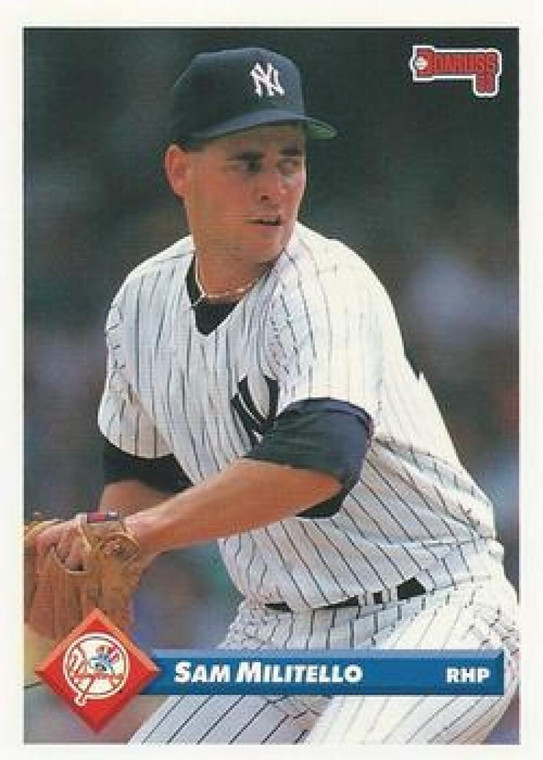 1993 Donruss #371 Sam Militello VG New York Yankees 