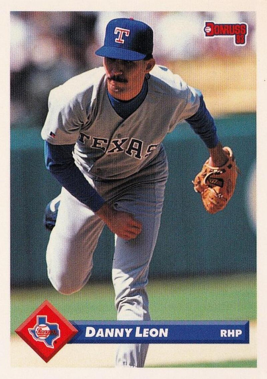 1993 Donruss #387 Danny Leon VG Texas Rangers 
