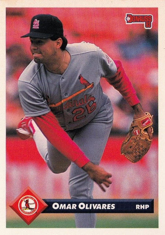 1993 Donruss #388 Omar Olivares VG St. Louis Cardinals 