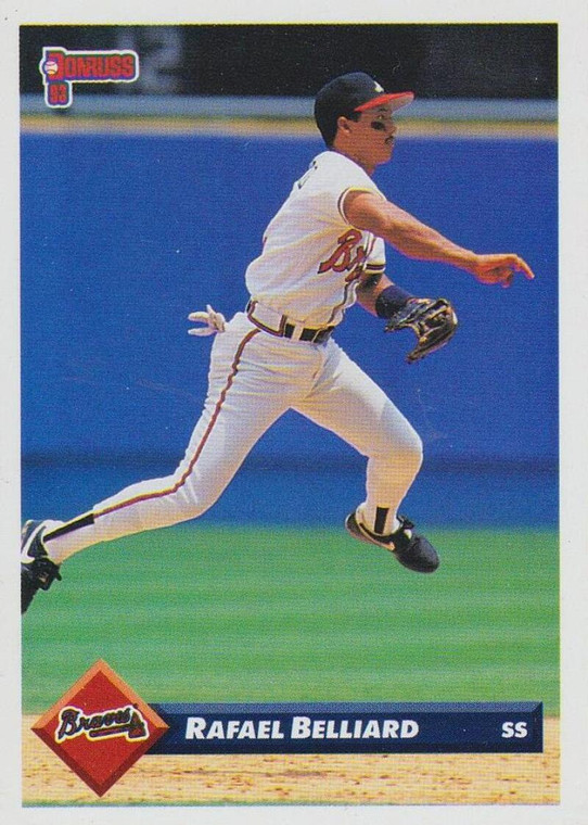 1993 Donruss #398 Rafael Belliard VG Atlanta Braves 