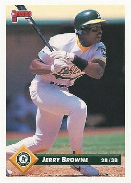 1993 Donruss #447 Jerry Browne VG Oakland Athletics 