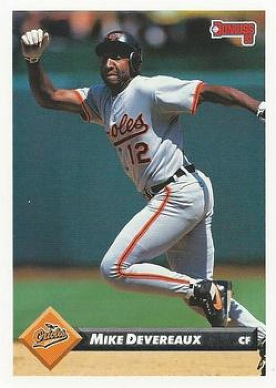 1993 Donruss #455 Mike Devereaux VG Baltimore Orioles 