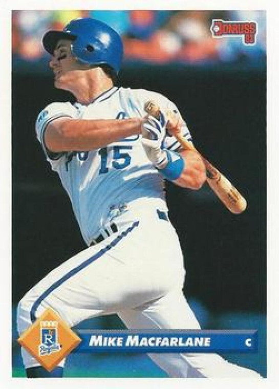 1993 Donruss #525 Mike Macfarlane VG Kansas City Royals 