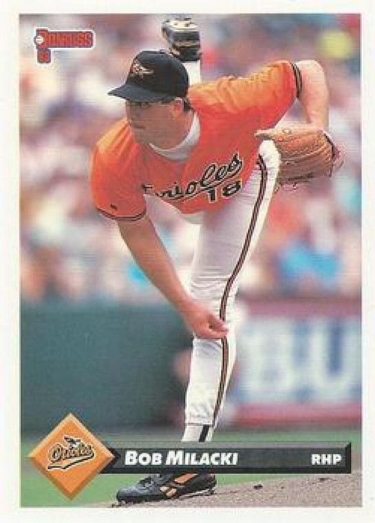 1993 Donruss #587 Bob Milacki VG Baltimore Orioles 