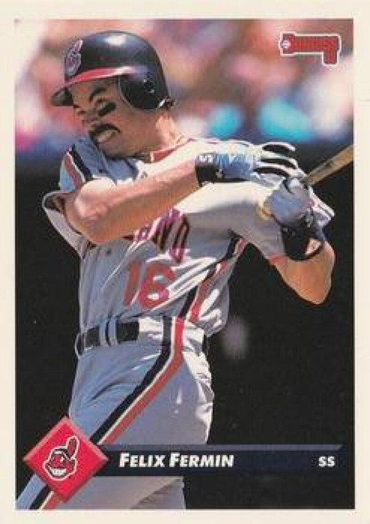 1993 Donruss #597 Felix Fermin VG Cleveland Indians 