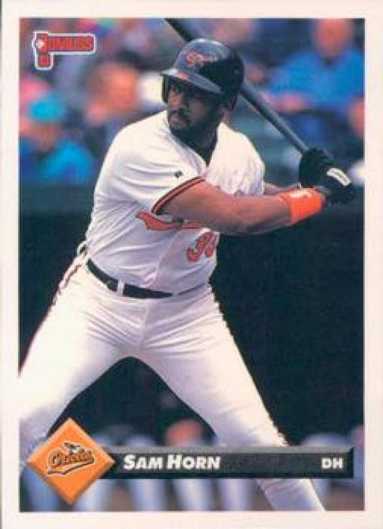 1993 Donruss #617 Sam Horn VG Baltimore Orioles 