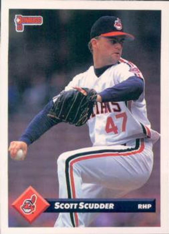 1993 Donruss #653 Scott Scudder VG Cleveland Indians 