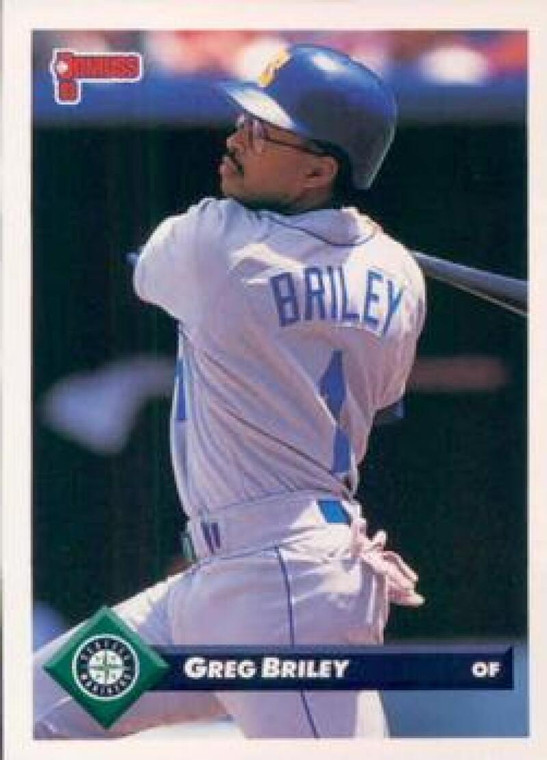 1993 Donruss #695 Greg Briley VG Seattle Mariners 