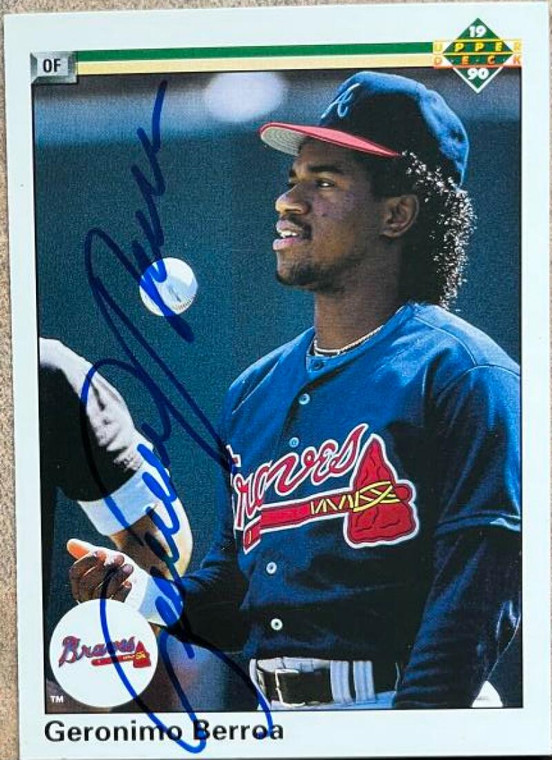 Geronimo Berroa Autographed 1990 Upper Deck #531