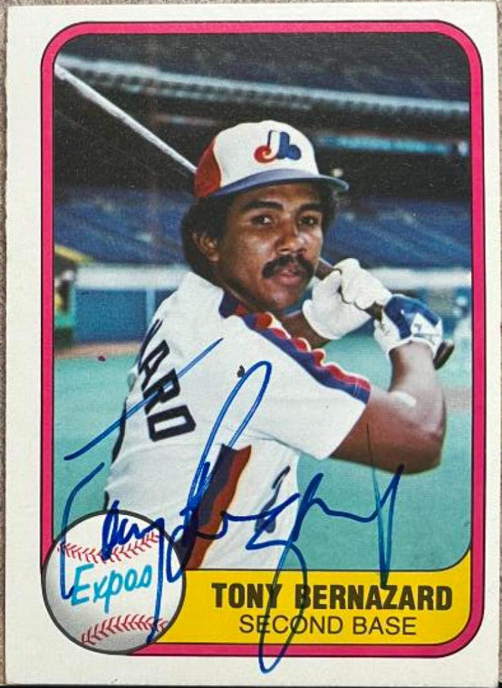 Tony Bernazard Autographed 1981 Fleer #168