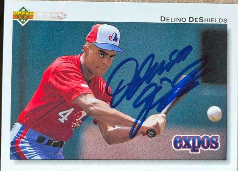 Delino DeShields Autographed 1992 Upper Deck #167