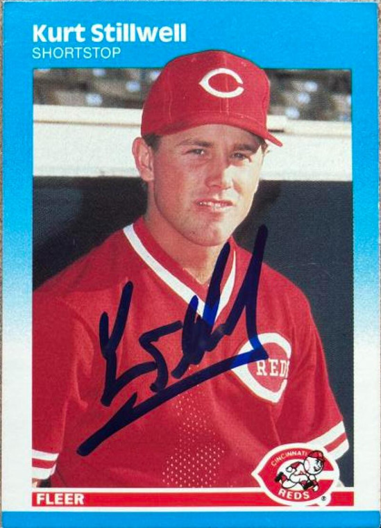 Kurt Stillwell Autographed 1987 Fleer #215