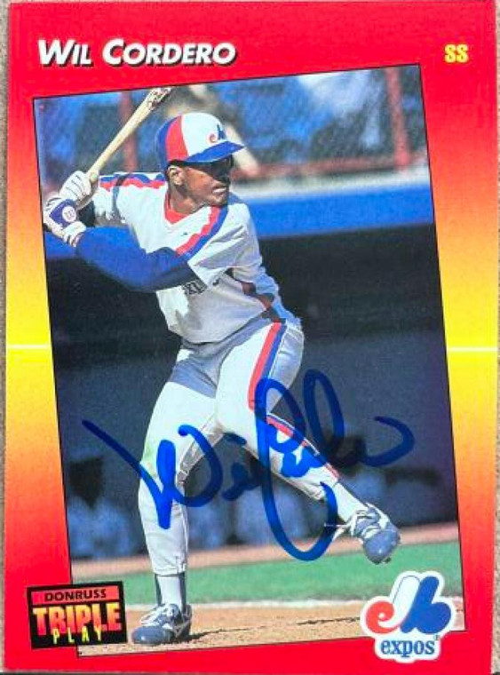 Wil Cordero Autographed 1992 Triple Play #194