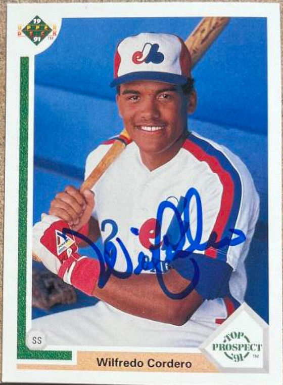 Wil Cordero Autographed 1991 Upper Deck #60