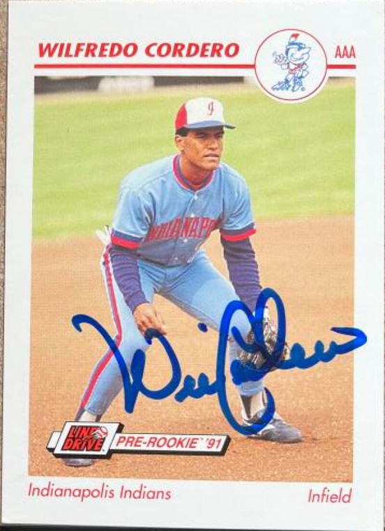 Wil Cordero Autographed 1991 Line Drive AAA #179