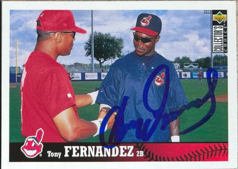 Tony Fernandez Autographed 1996 Collector's Choice #309