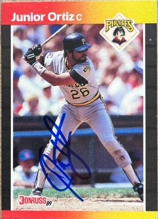 Junior Ortiz Autographed 1989 Donruss #387