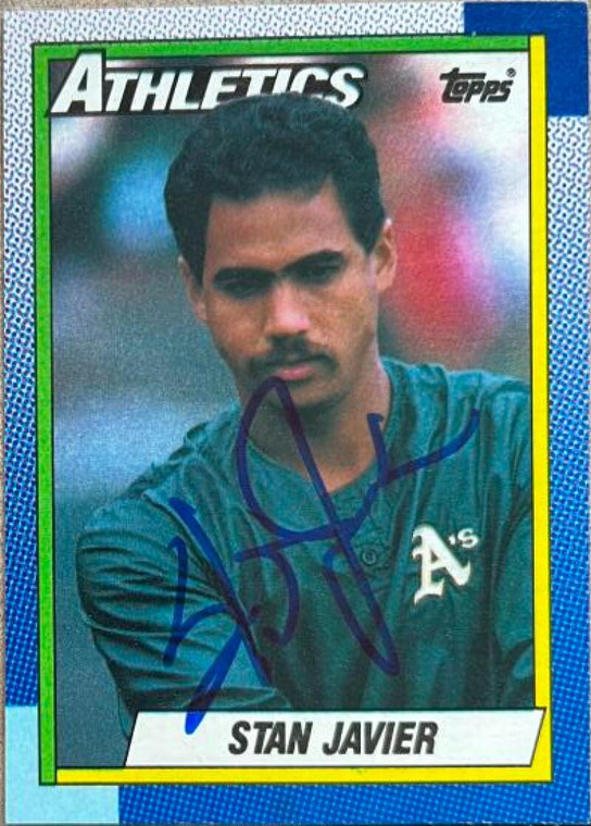 Stan Javier Autographed 1990 Topps #102