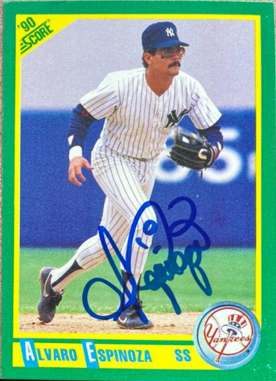 Alvaro Espinoza Autographed 1990 Score #101