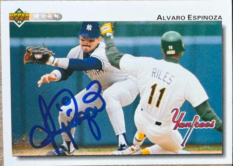 Alvaro Espinoza Autographed 1992 Upper Deck #119