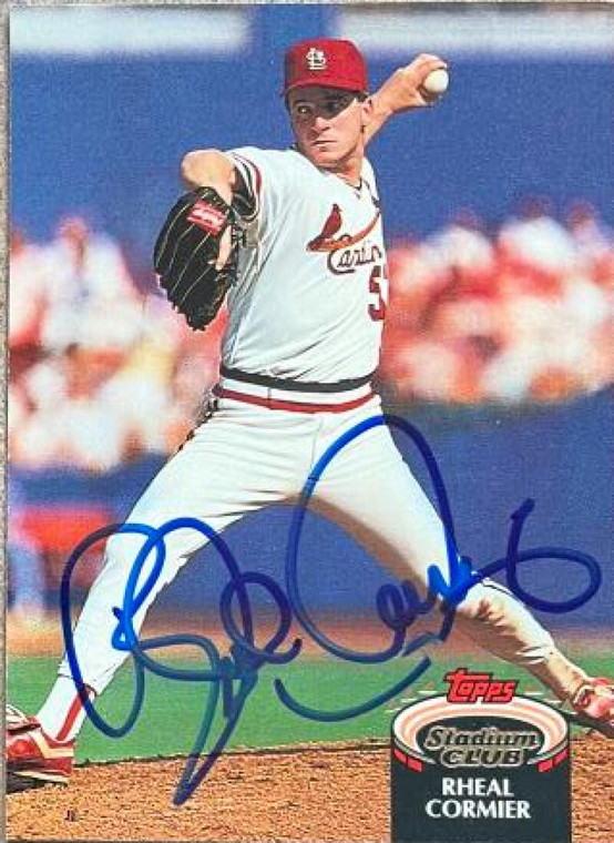 Rheal Cormier Autographed 1992 Stadium Club #506