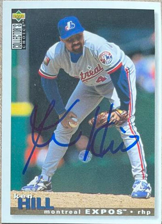 Ken Hill Autographed 1995 Collector's Choice #236